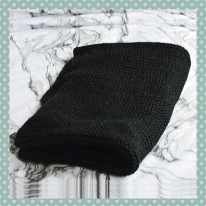 Zara Black Knit Infinity/Circle Scarf